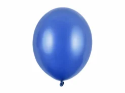 Metallisk Blå Balloner 30 cm, 50 stk.