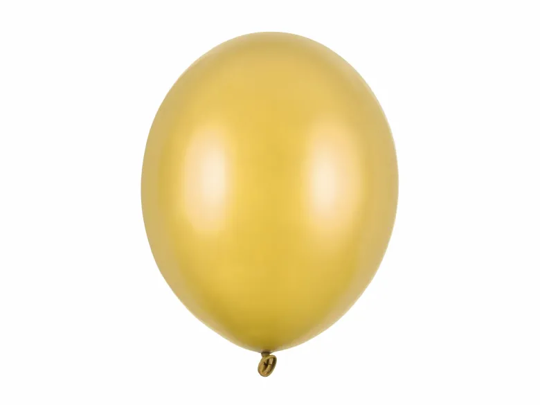 Metallisk Guld Balloner 30 cm, 10 stk.