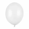 Metallisk Hvide Balloner 30 cm, 50 stk.