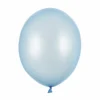 Metallisk Lyseblå Balloner 30 cm, 10 stk.