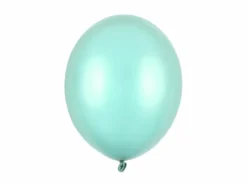 Metallisk Mintgrønne Balloner 30 cm, 10 stk.