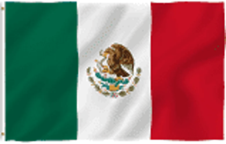 Mexicansk flag 90x150cm