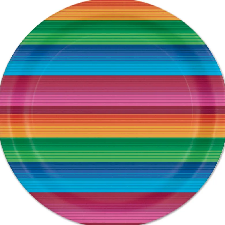 Mexi fiesta Paptallerkner, 18 cm