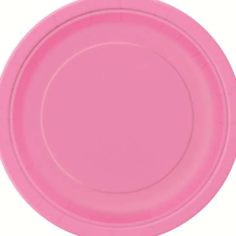 Middagstallerkener pink