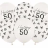 Milestone "Happy 50" Balloner, 6 stk.