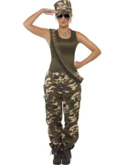 Militær kostume: Camouflage babe
