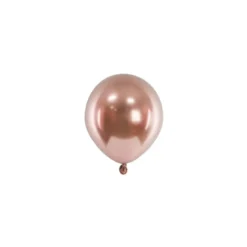 Mini Ballon - Rosegold Chrome, 12 cm