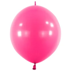 Mini Link-Ballon Hot Pink, 15 cm
