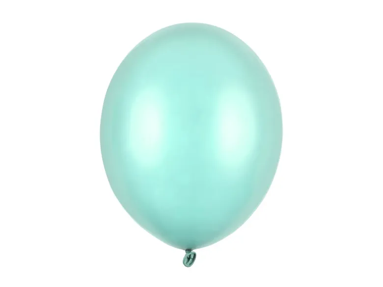 Mintgrøn Ballon Metallisk, 30 cm