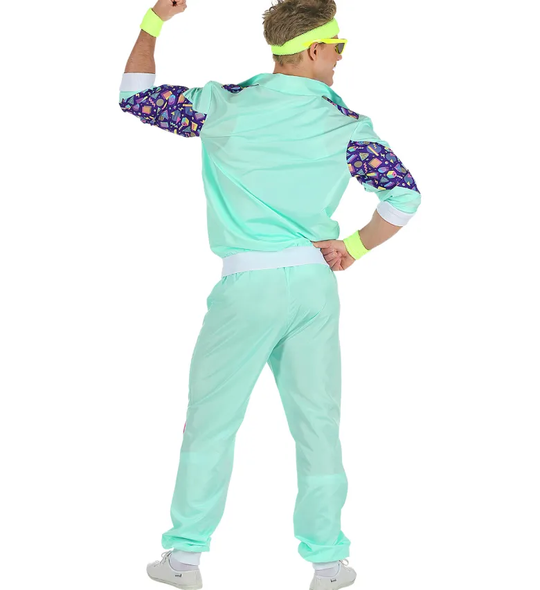 Mintgrønt Grafisk Tracksuit