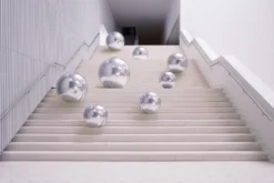 Mirror Ball Sølv, 60 cm