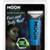 12ml Glow in the Dark Maling, Blå - Vegen Make-up