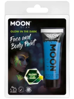 12ml Glow in the Dark Maling, Blå - Vegen Make-up