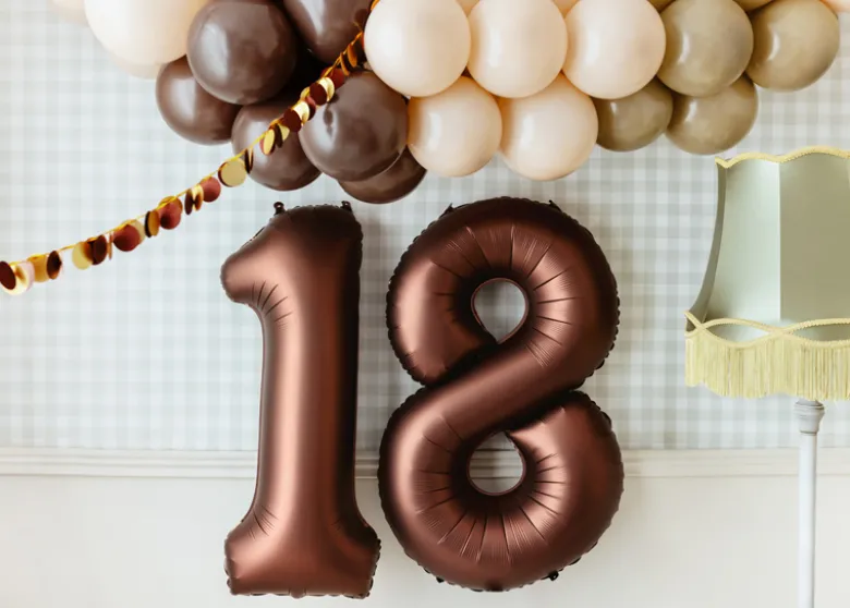 Mocca Brun Tal Ballon 86 cm - 8