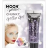 Moon Holografisk Glitter Chunky Gel, Lilla