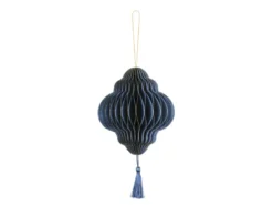 Mørkeblå Lanterne Juleornament, 13 x 15 cm