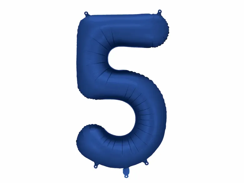 Mørkeblå Tal Ballon 86 cm - 5
