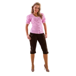 Mørkebrune Lederhosen i Ægte Læder