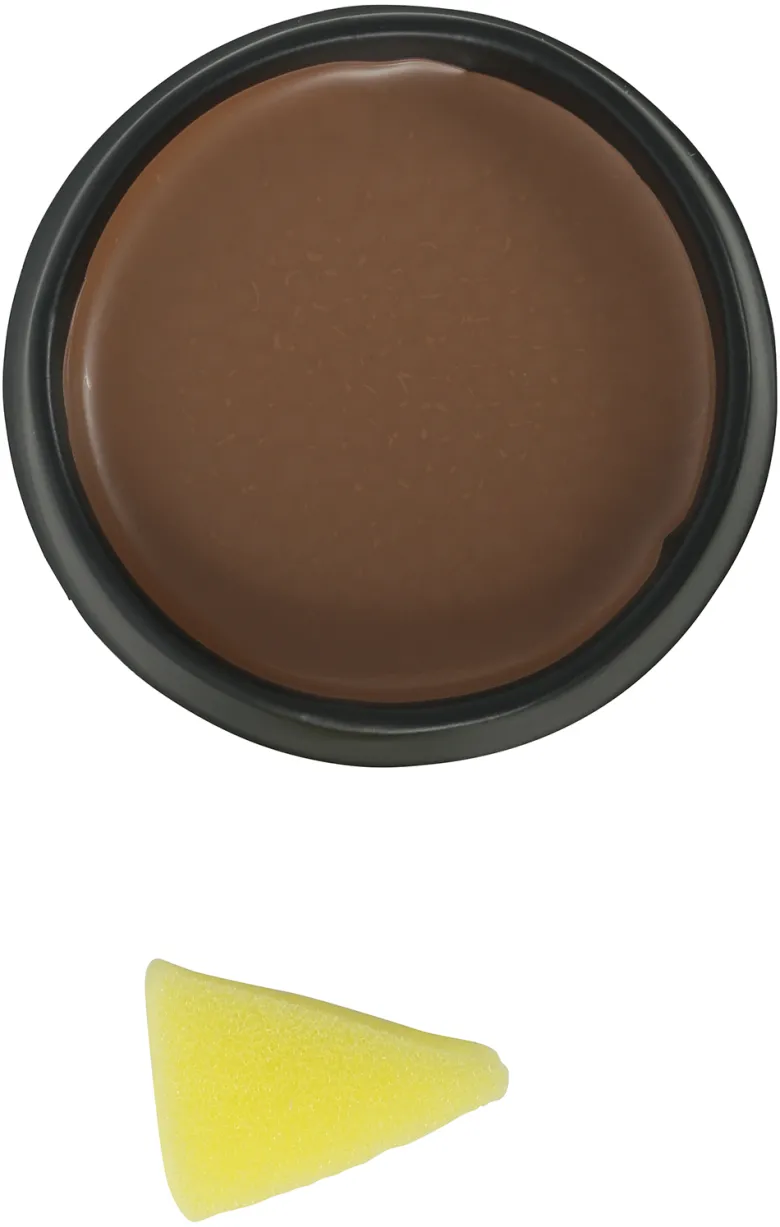 Mørkebrun Makeup med Svamp, 9 gr