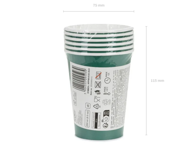 Mørkegrønne Papkrus - 250 ml