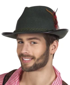 Mørkegrøn tyroler hat