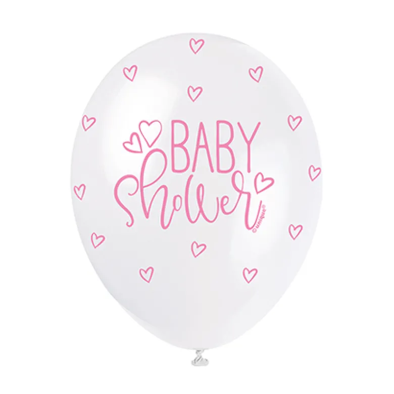 Multifarvet Babyshower Balloner (30cm.)