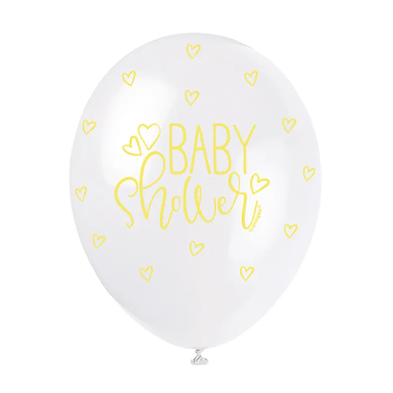 Multifarvet Babyshower Balloner (30cm.)