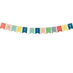 Multifarvet "Happy Birthday" Guirlande