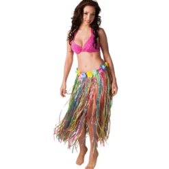 Multifarvet Hawaii Skørt, 80 cm