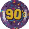 Multifarvet 90s Tallerkner
