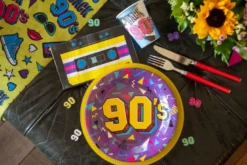 Multifarvet 90s Tallerkner