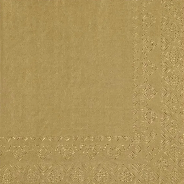 Natur Brune Frokostservietter 33 x 33 cm, 25 stk.