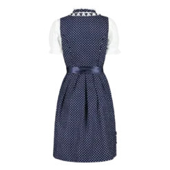 Navyblå Dirndl i 100% Bomuld, 3 Dele