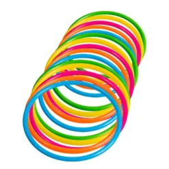Neonfarvet 80'er Armbånd i Plastik, 15 stk.