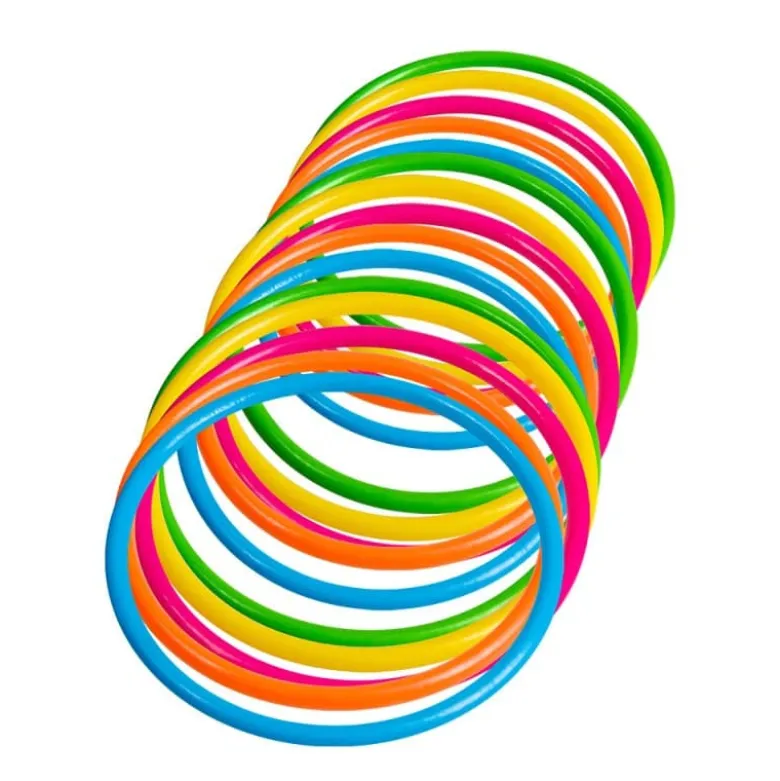 Neonfarvet 80'er Armbånd i Plastik, 15 stk.