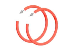 Neon Øreringe - Orange Hoops
