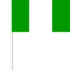 Nigeria Papirflag på Pind, 27 x 20 cm