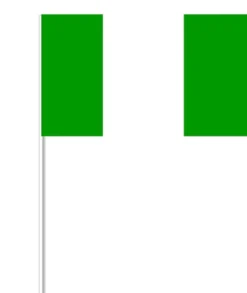 Nigeria Papirflag på Pind, 27 x 20 cm