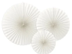 Off-White Rosette Pakke, 3 stk.