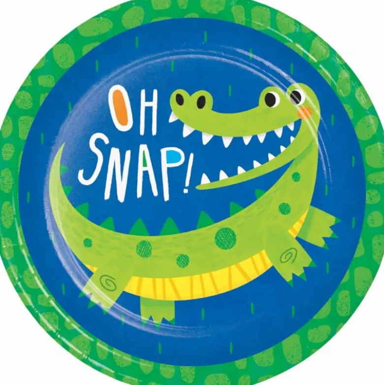 Oh Snap! Alligator Middagstallerkner 22.2 cm, 8 stk.