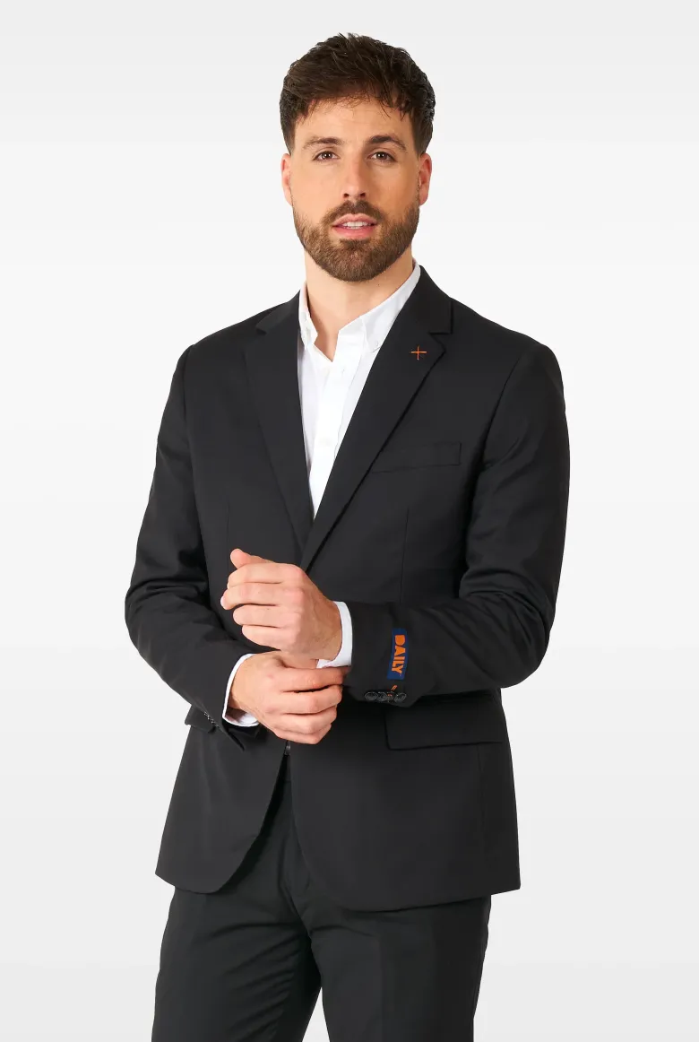 OppoSuits® Daily Black - Sort Jakkesæt
