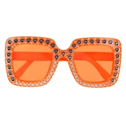 Orange Bling Bling Brille