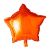 Orange Stjerne Folie Ballon