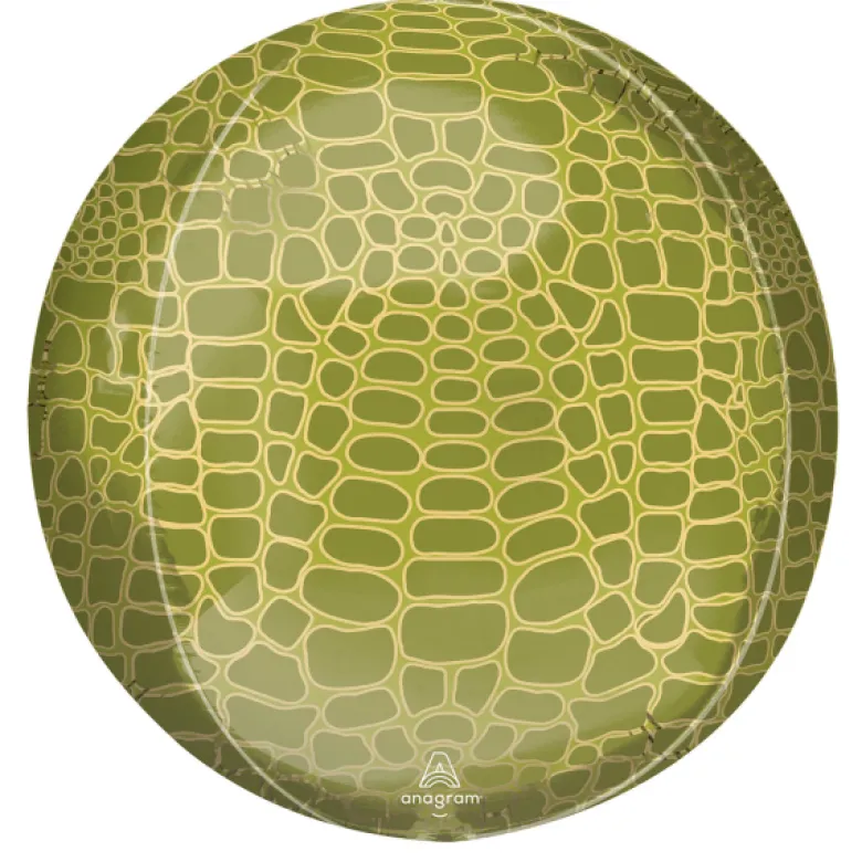 Orbz Kugle Folieballon 40 cm, Alligator