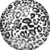 Orbz Kugle Folieballon 40 cm, Sne Leopard