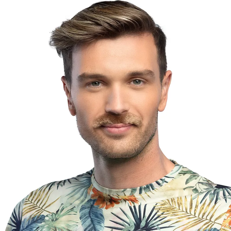Overskæg, Blandet Pakke med 6 stk.