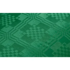 Papirdug: Damask Rulledug mørkegrøn