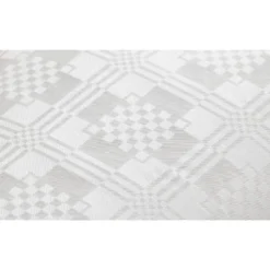 Papirdug: Damask Rulledug papir hvid 1.9 X 8M
