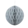 Papir kugle 10cm - sølvgrå