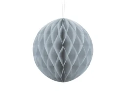 Papir kugle 30cm - sølvgrå